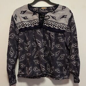 Matta Black and White Blouse 100% Cotton